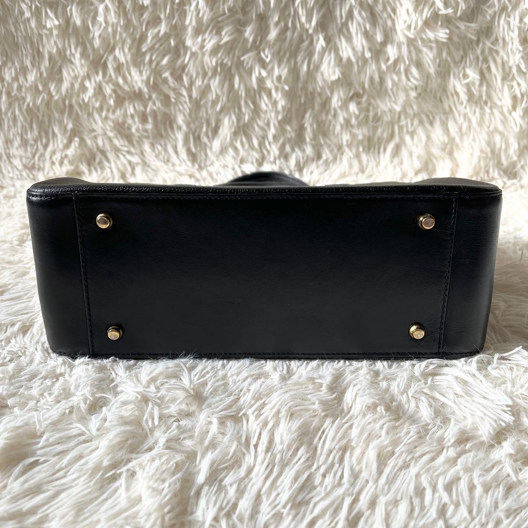 ⭐️未使用級⭐️　MORABITO　モラビト　M金具　ハンドバッグ　ブラック