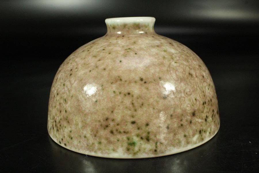 中国美術 釉裏紅 刻龍紋 壷(K-A720)