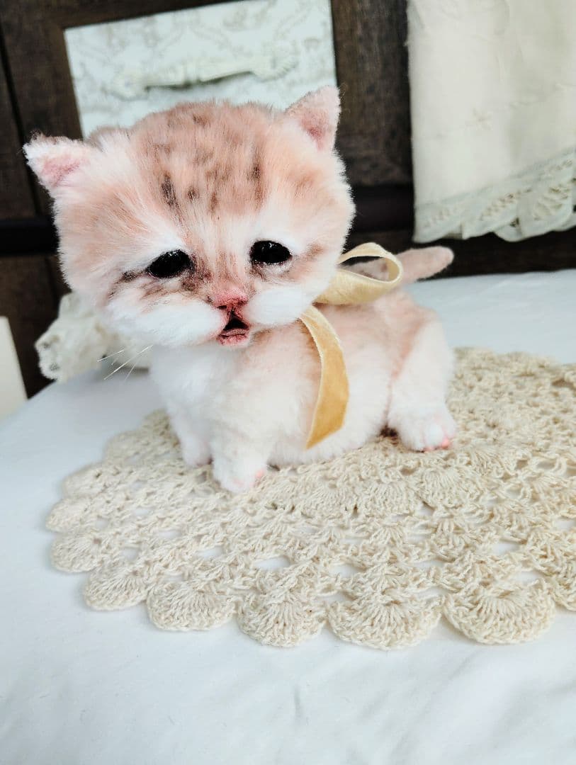 １体限定❤マンチカン子猫ちゃん♡ぽちゃボディ♡よちよちあんよ♡アートドール♡