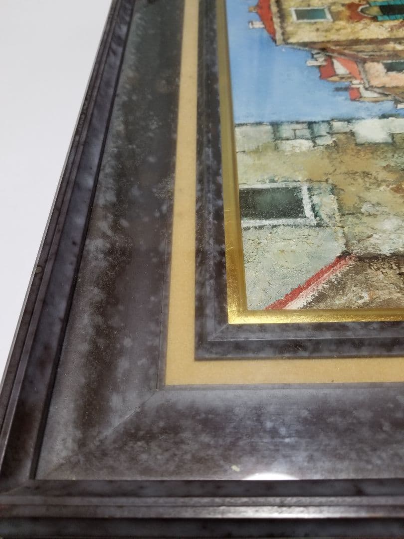 絵画　油彩画　中吉照雄 「ベニスと運河」F8　送料込み