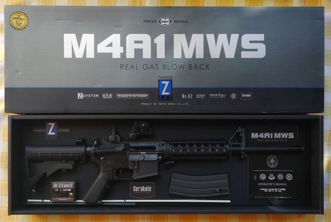 【箱・説明書等付】東京マルイ M4A1 MWS ガスガン　ミリタリー