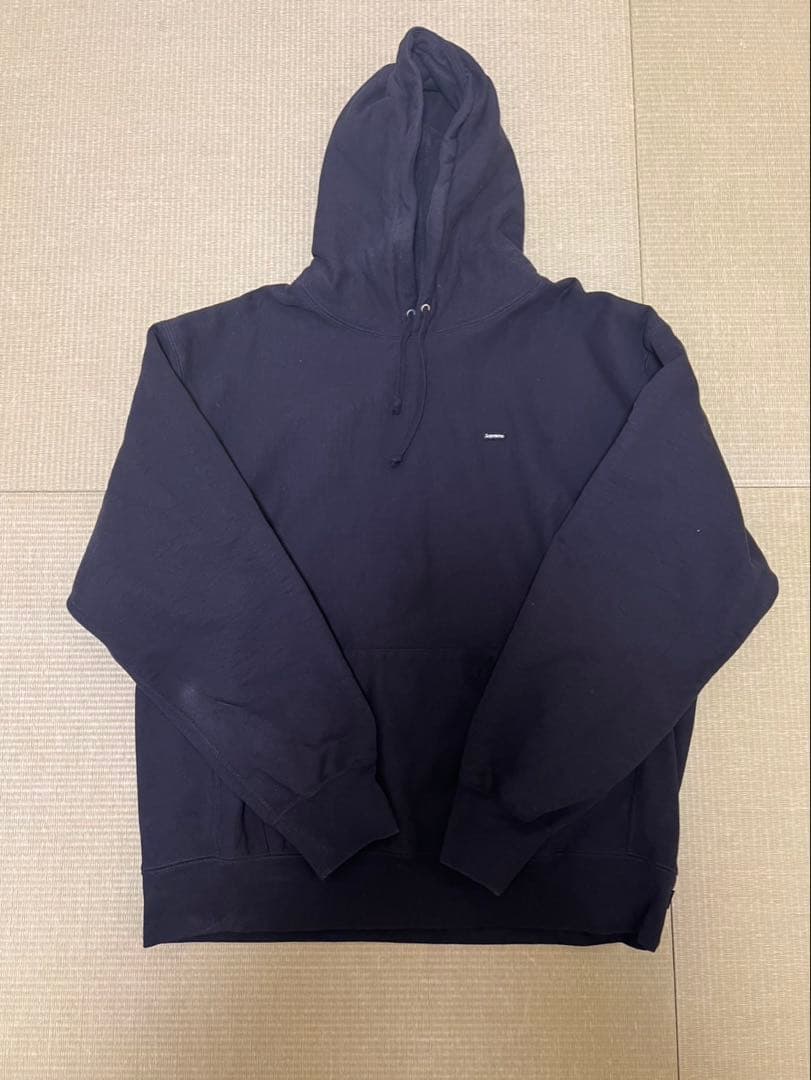 シュプリームスモール　ボックスロゴ 刺繍口ゴパーカー黒XL