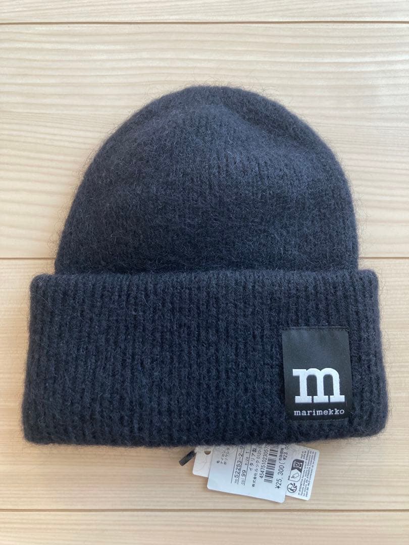 新品未使用 マリメッコ ビーニー ブラック