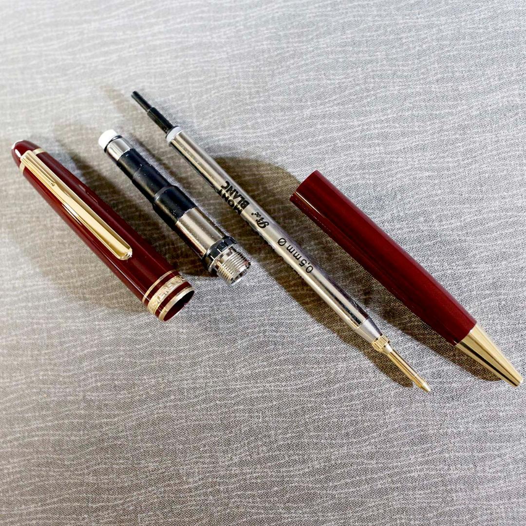 【極美品 送料込み】モンブラン シャープペン １６５ マイスター ボルドー