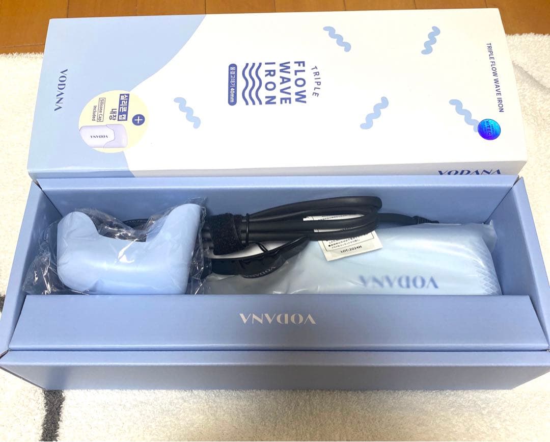 VODANA トリプルフローウェーブアイロン　40mm