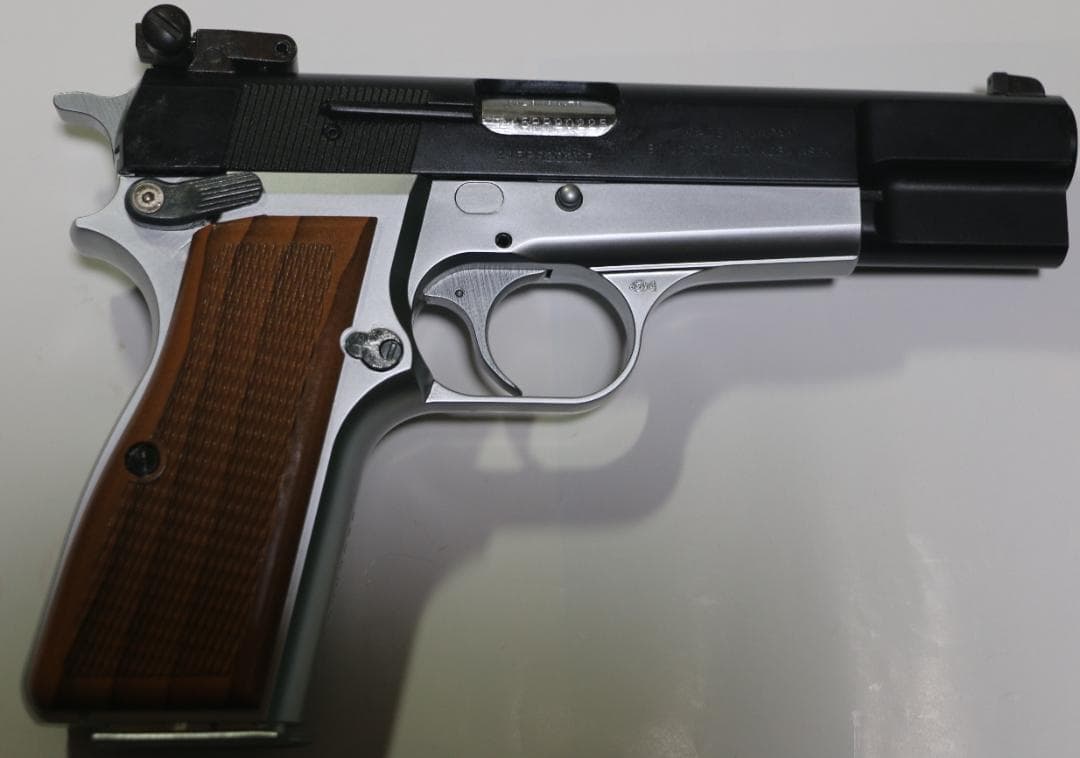 JAC製ABS樹脂ガスガン 　ブローニングＨＰハーフーシルバー　ASGK合法品