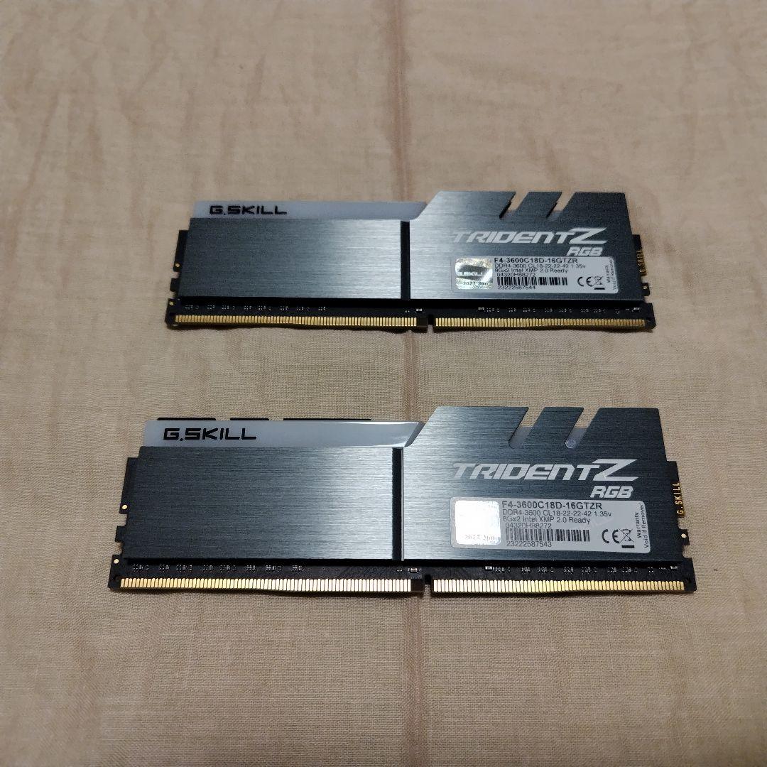 G.Skill DDR4-3600メモリ 8GB 2枚