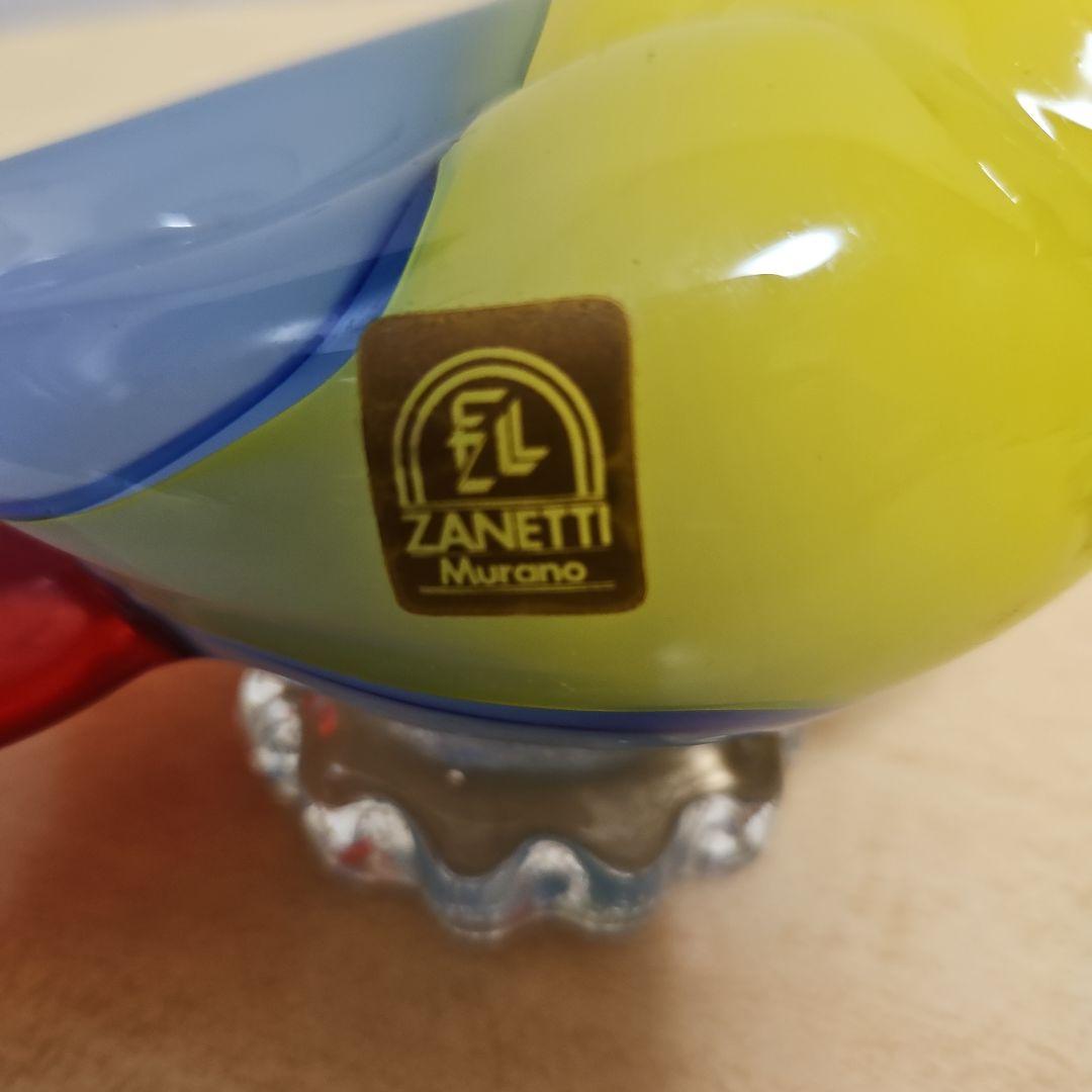 Zanetti Murano ガラス製鳥の置物