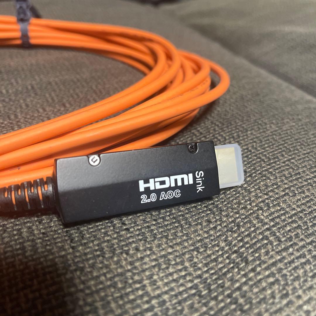 サンワサプライ　光ファイバHDMIケーブル10m KM-HD20-FB10K