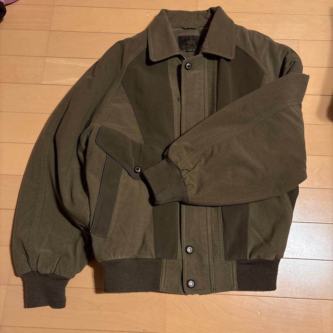 90S vintage デザインブルゾン　切替　古着　メンズM