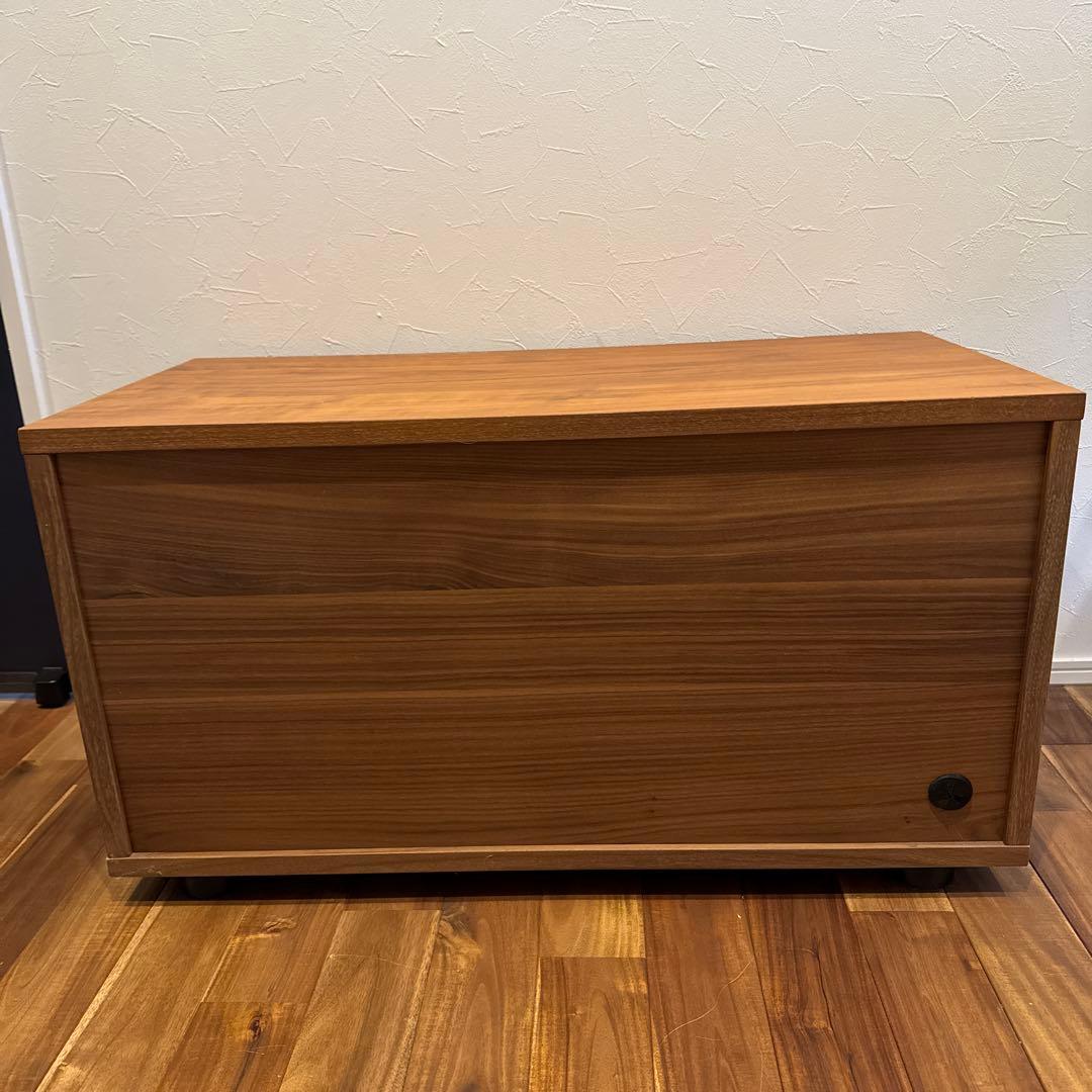 無印良品　スタッキングキャビネット　ウォールナット材