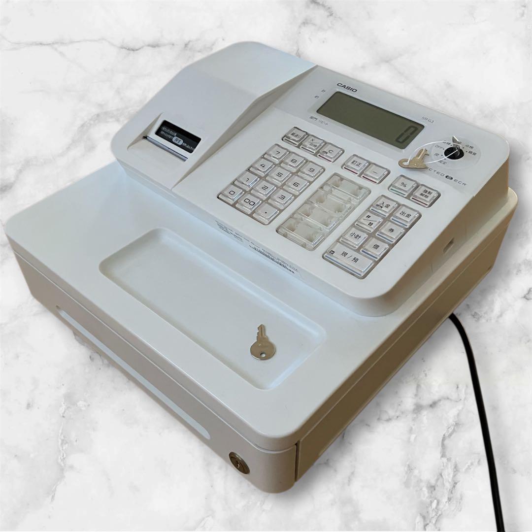 CASIO SR-G3 電子レジスター レジロール6本セット 動作確認済み