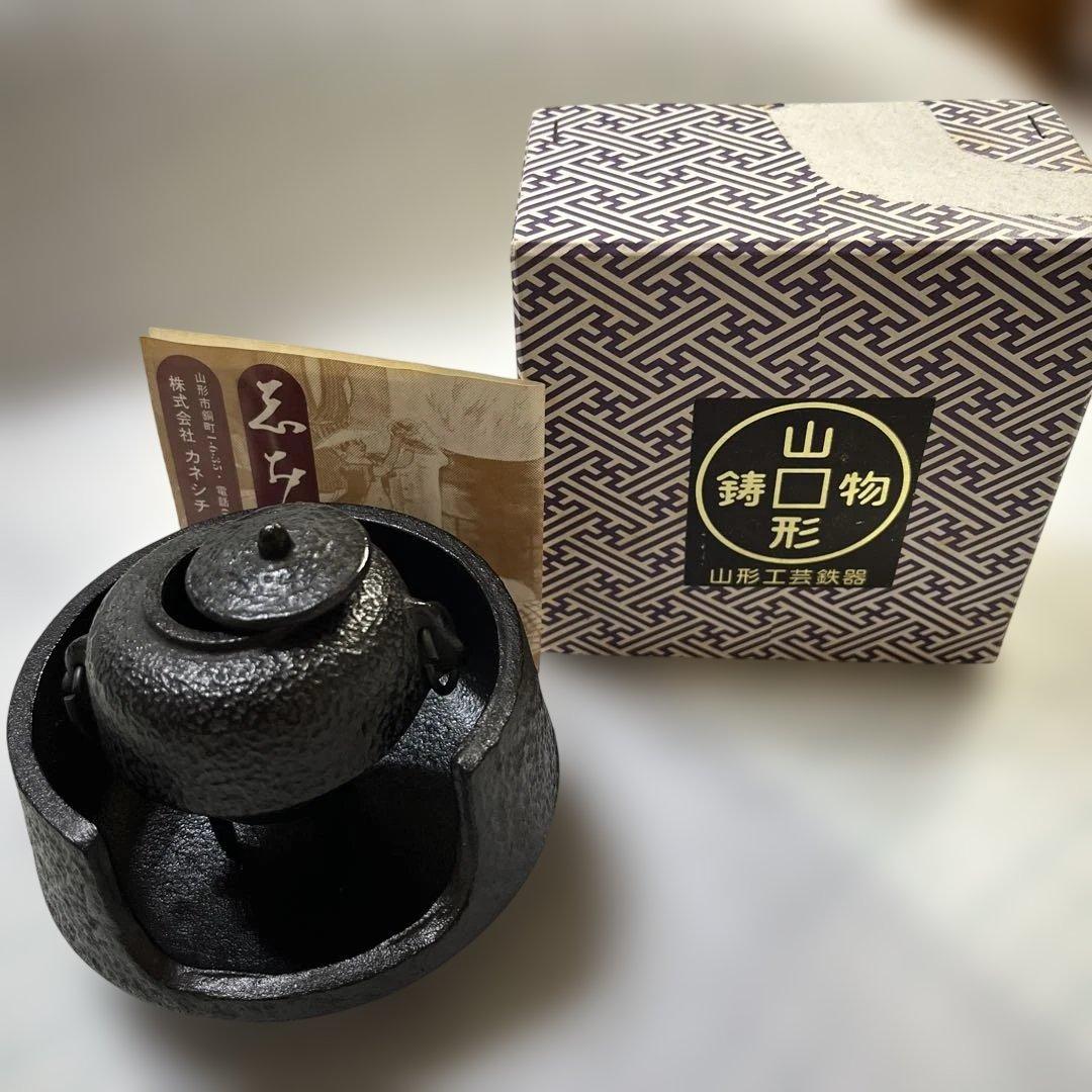 茶の湯セット かね七 ミニチュア 稀少品 山形工芸 鉄瓶 鋳鉄製