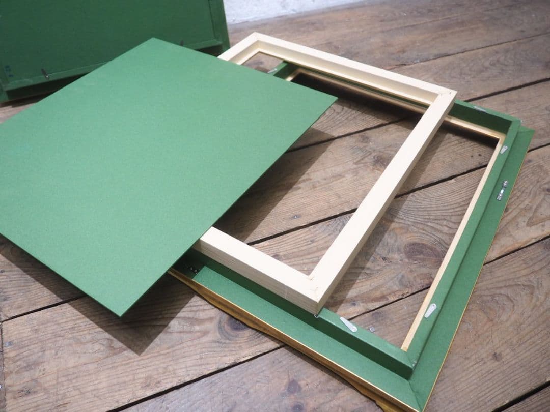 1291　レトロな額縁　F8　アートフレーム　油彩　水彩　画材　ビンテージ