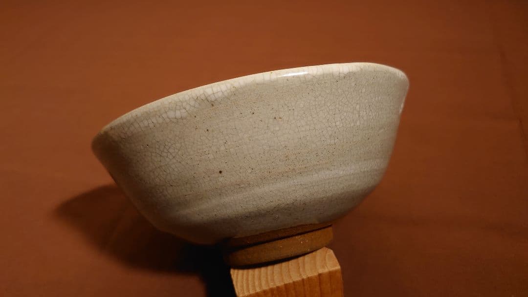 李朝　青磁　朝鮮陶器　アンティーク李朝　抹茶碗　金沢茶道家放出品　１客