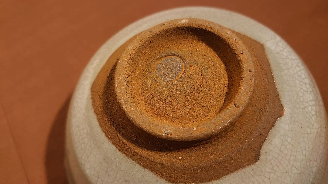 李朝　青磁　朝鮮陶器　アンティーク李朝　抹茶碗　金沢茶道家放出品　１客