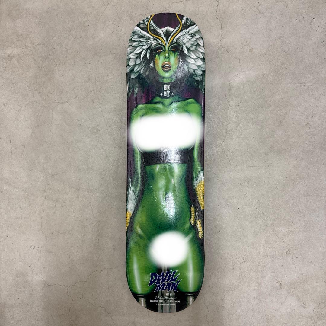 ロッキンジェリービーン×デビルマン　スケートボードデッキ　パープル
