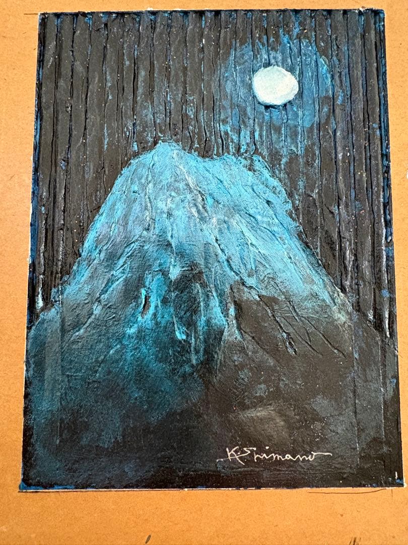 赤富士パワーを超えるといわれるパール富士ダンボール画。