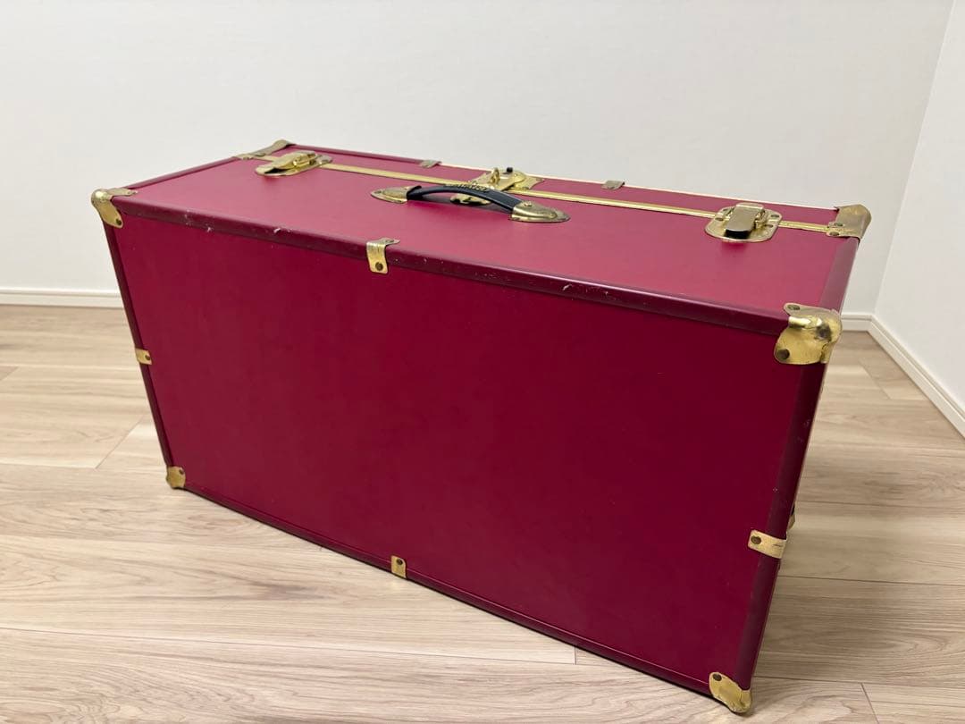 SEWARD（スワード） トランク 収納箱 ヴィンテージ風 ワインレッド