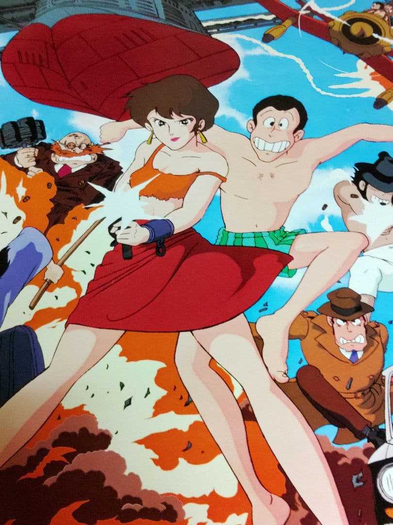 ルパン三世/宮崎駿/当時品　アニメポスター　カリオストロの城