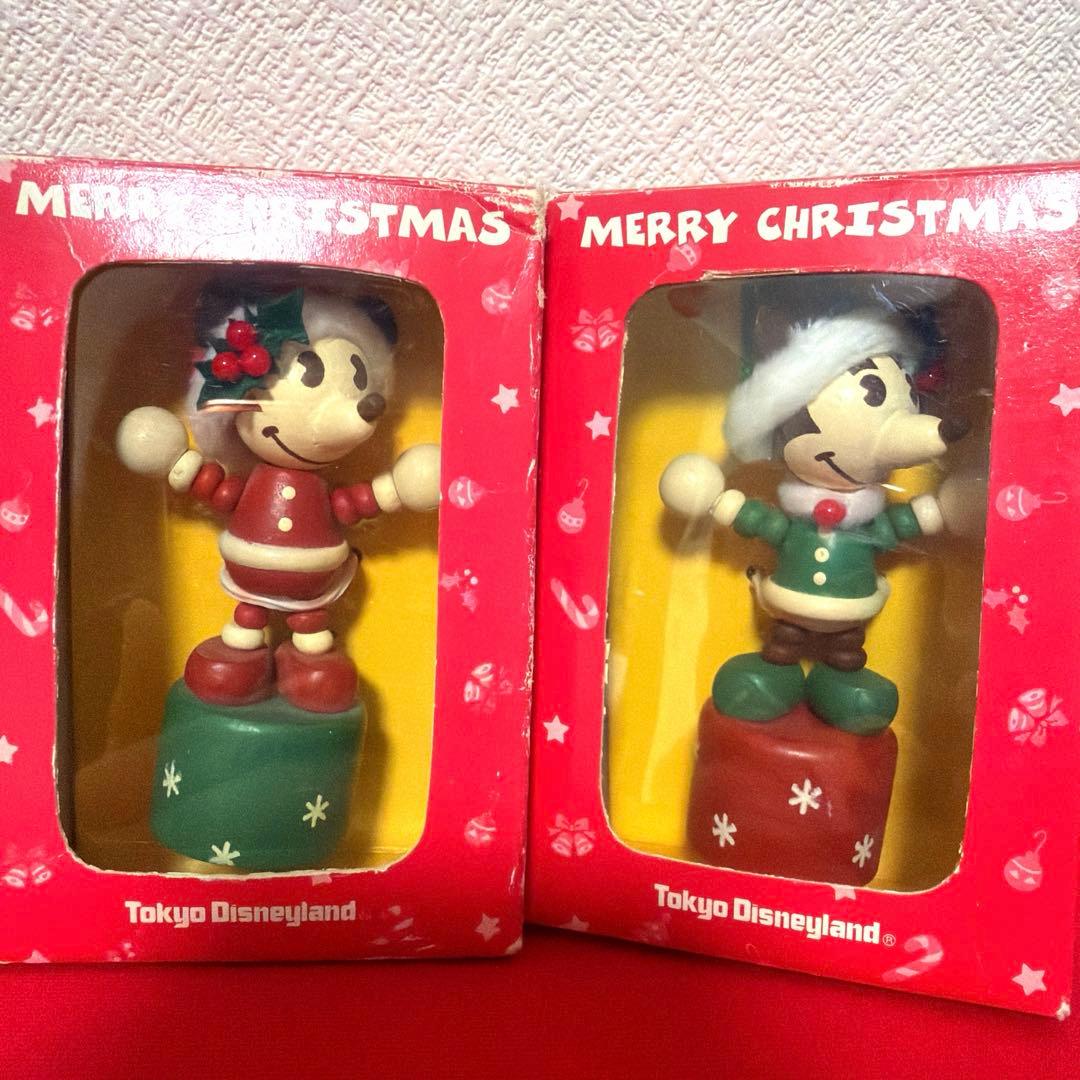 ディズニーランド ディズニーシー クリスマス 木の人形 フィギュア