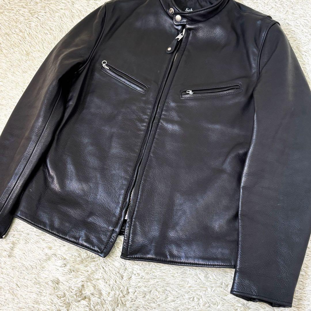 【極美品】ショット シングルライダースジャケット 541XX ブラック 40