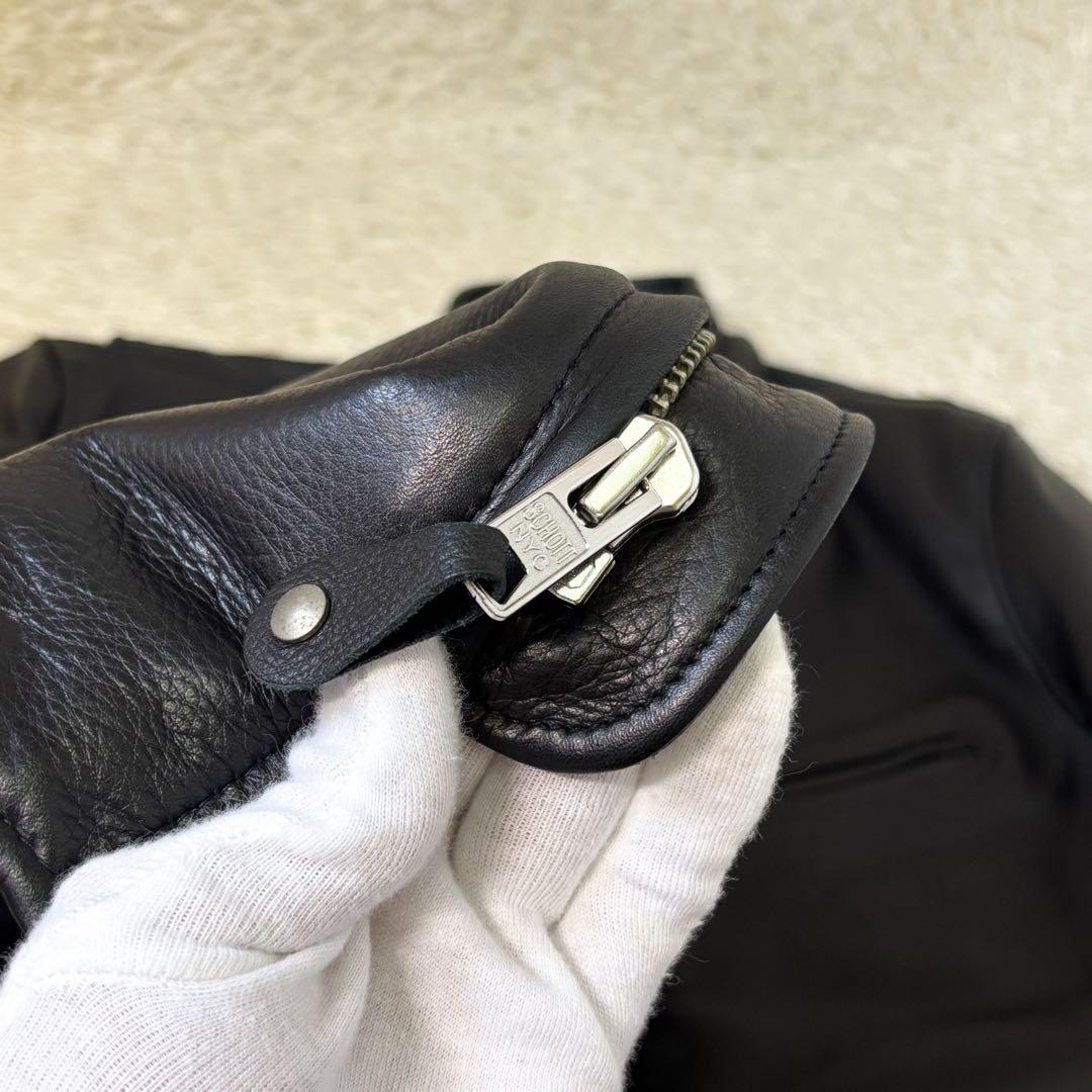 【極美品】ショット シングルライダースジャケット 541XX ブラック 40