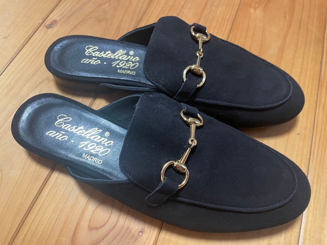 値下げしました‼︎‼︎Castellano ブラック スエード スリッポン