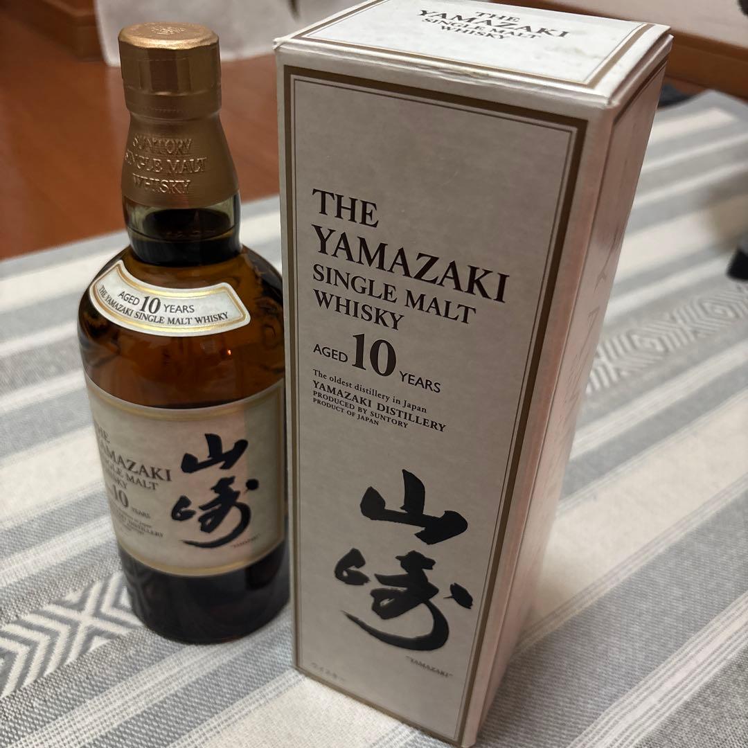 山崎 シングルモルトウイスキー 10年 700ml 未開封保管品