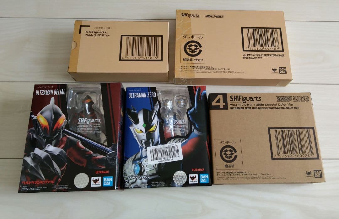 S．H．Figuarts　ウルトラマンベリアル、ウルトラマンゼロとゼロ関連セット
