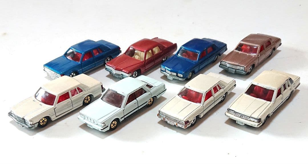 トミカ 日本製ミニカー ハイソカー 8台セット 昭和レトロ 当時物 希少 貴重