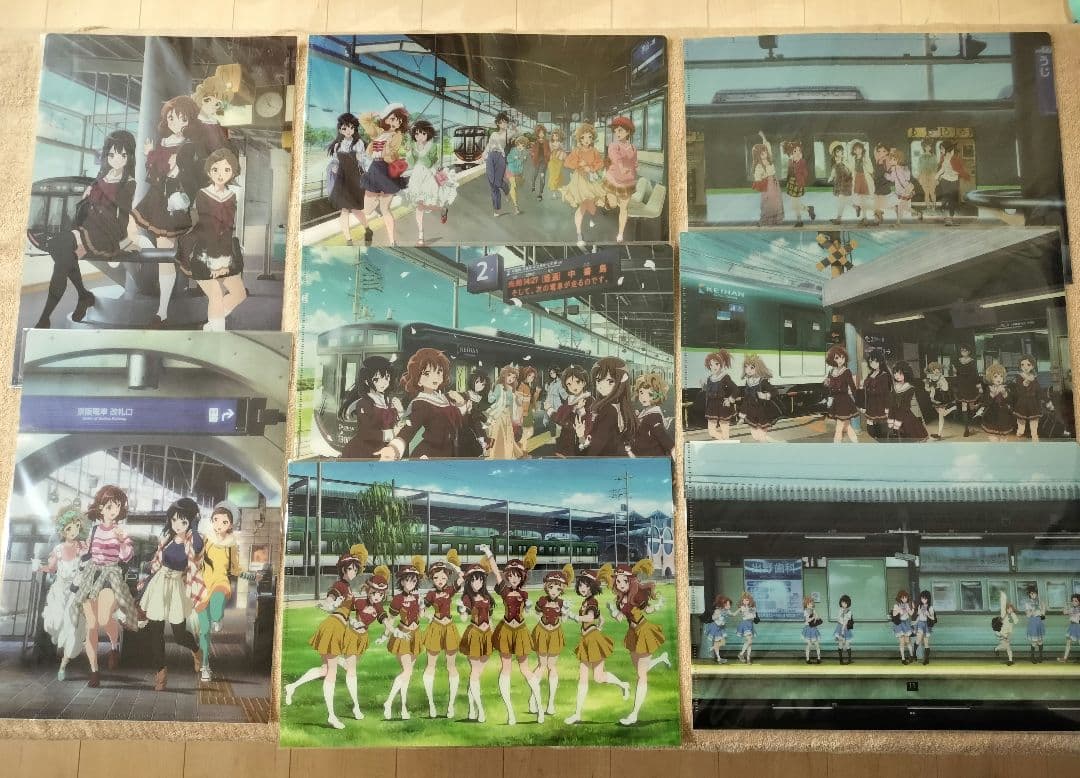 全8種セット　京阪電車 響け！ユーフォニアム 思い出アルバム クリアファイル