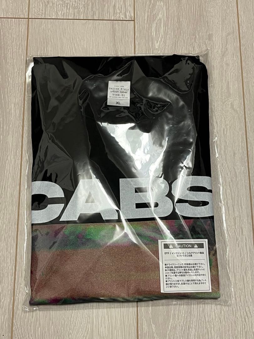 the cabs 2025 再生の風景 ツアー　CABSビッグTシャツ　黒