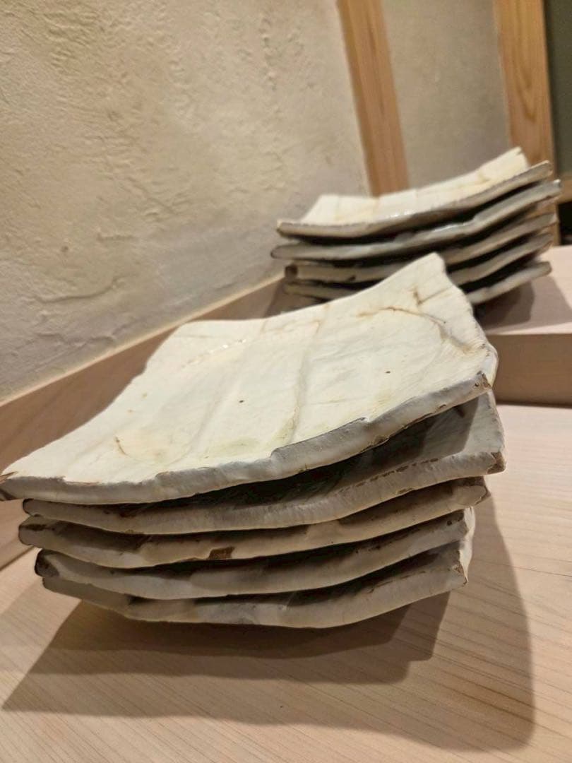 JA　　10枚セット★益子焼　作家　高内秀剛　四方皿　陶板