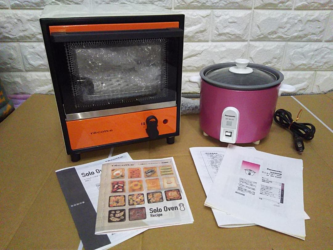 パナソニック　レコルト【ちゃんと使える家電シリーズ】炊飯器　トースター1人暮らし