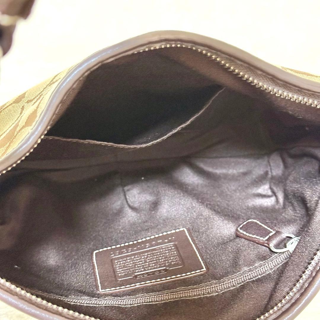 COACH ワンショルダー バッグ シグネチャー ブラウン系 6267