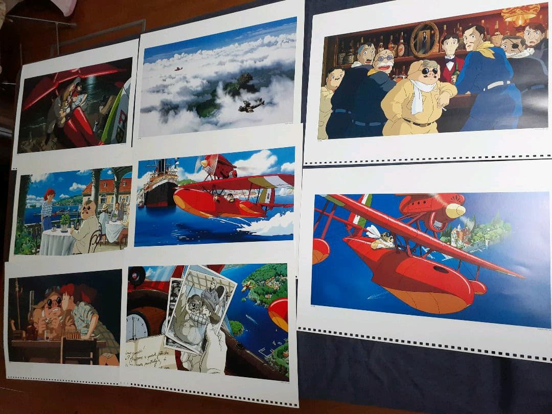 【7】紅の豚　作品集　ジブリカレンダーGBL ２５枚以上あります　収集完了