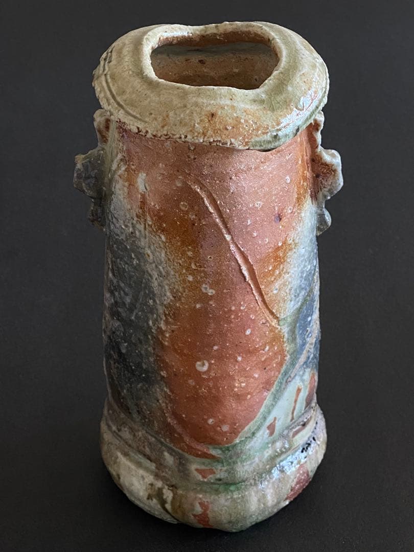 信楽焼　花瓶　花器　花入　井村侊生　　#3413