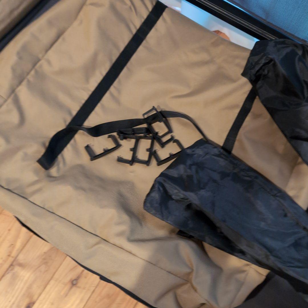 エアグランプソファ３人用　ベージュ×黒　outputlife