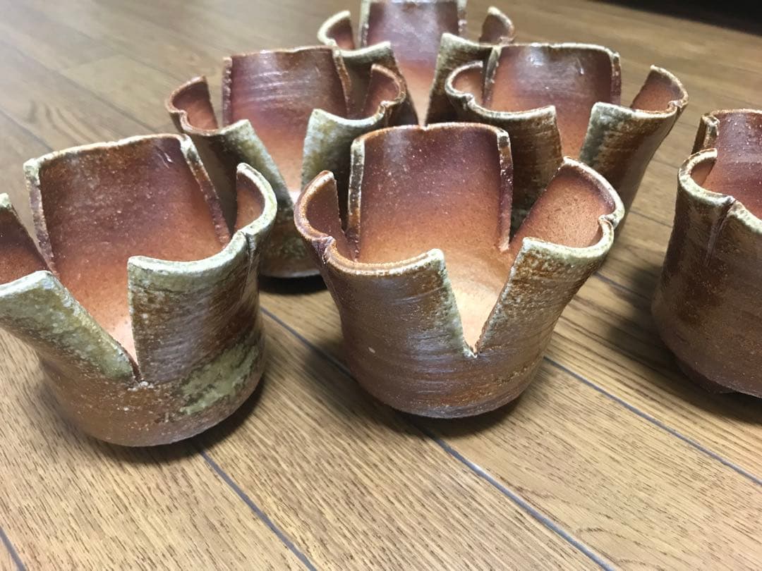 赤膚焼　泉窯　光包　割山椒6客