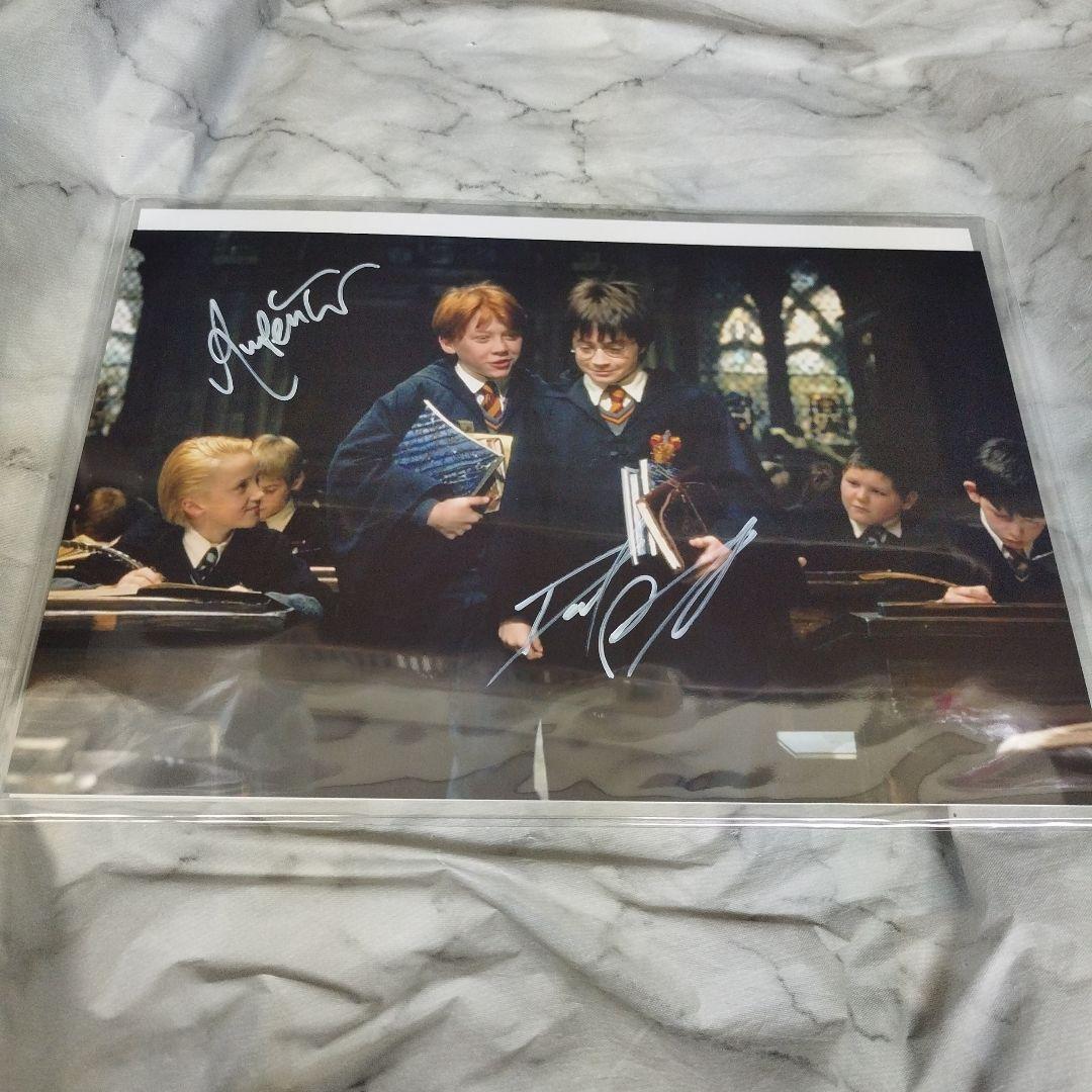 ダニエル・ラドクリフ&ルパート・グリント 直筆サイン入りフォト　ハリーポッター