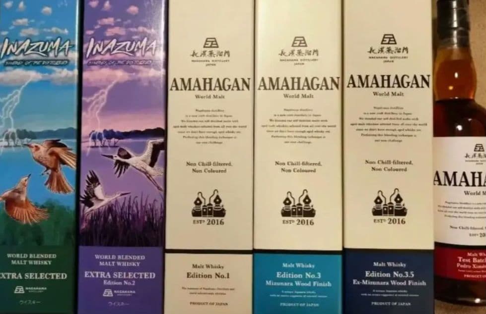 長濱蒸留所ウイスキー　お得6本セット　3.5exミズナラやイナズマ、テストバッチ