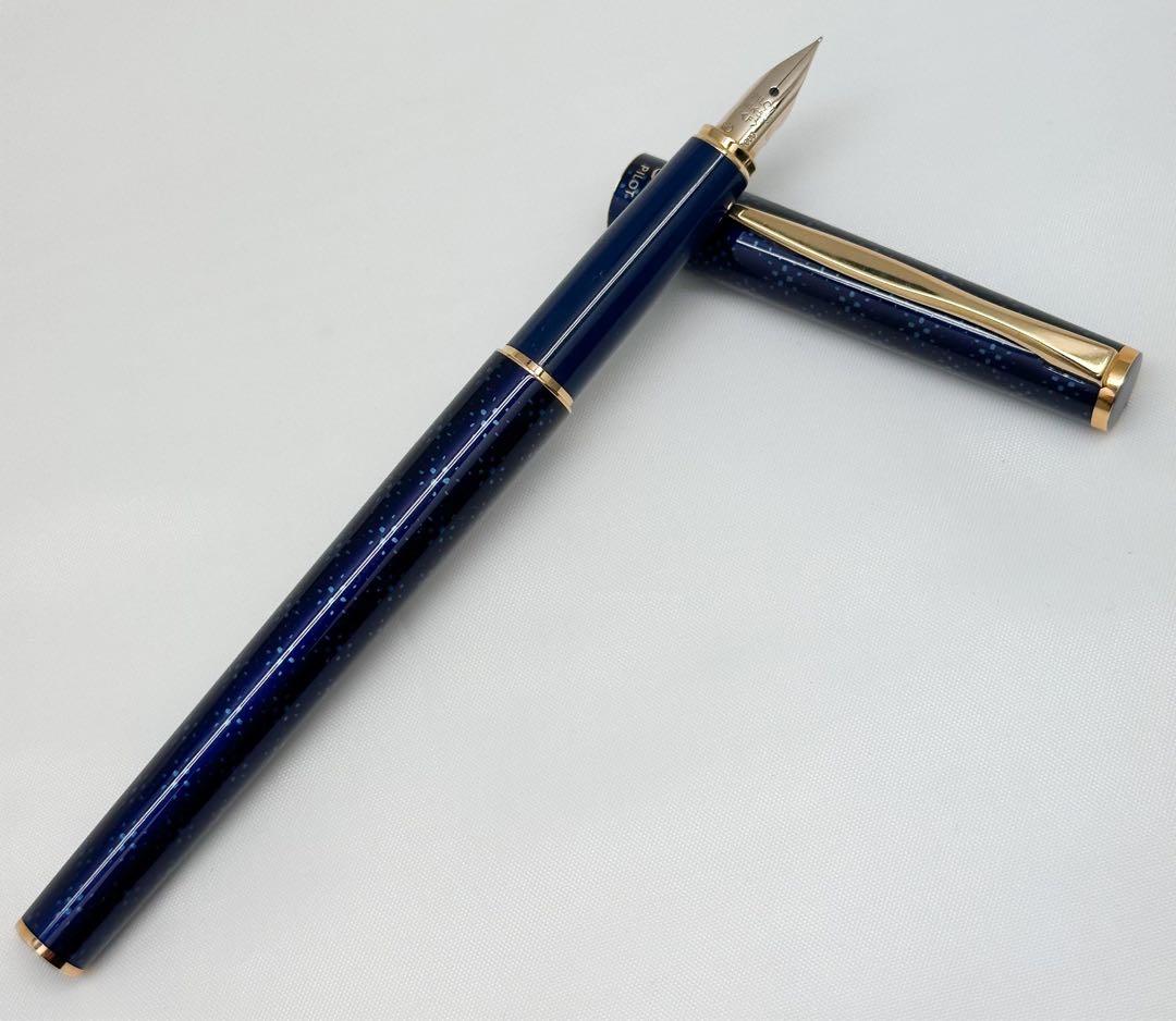 未使用 PILOT パイロット 万年筆 14K 585 パープル ケース付