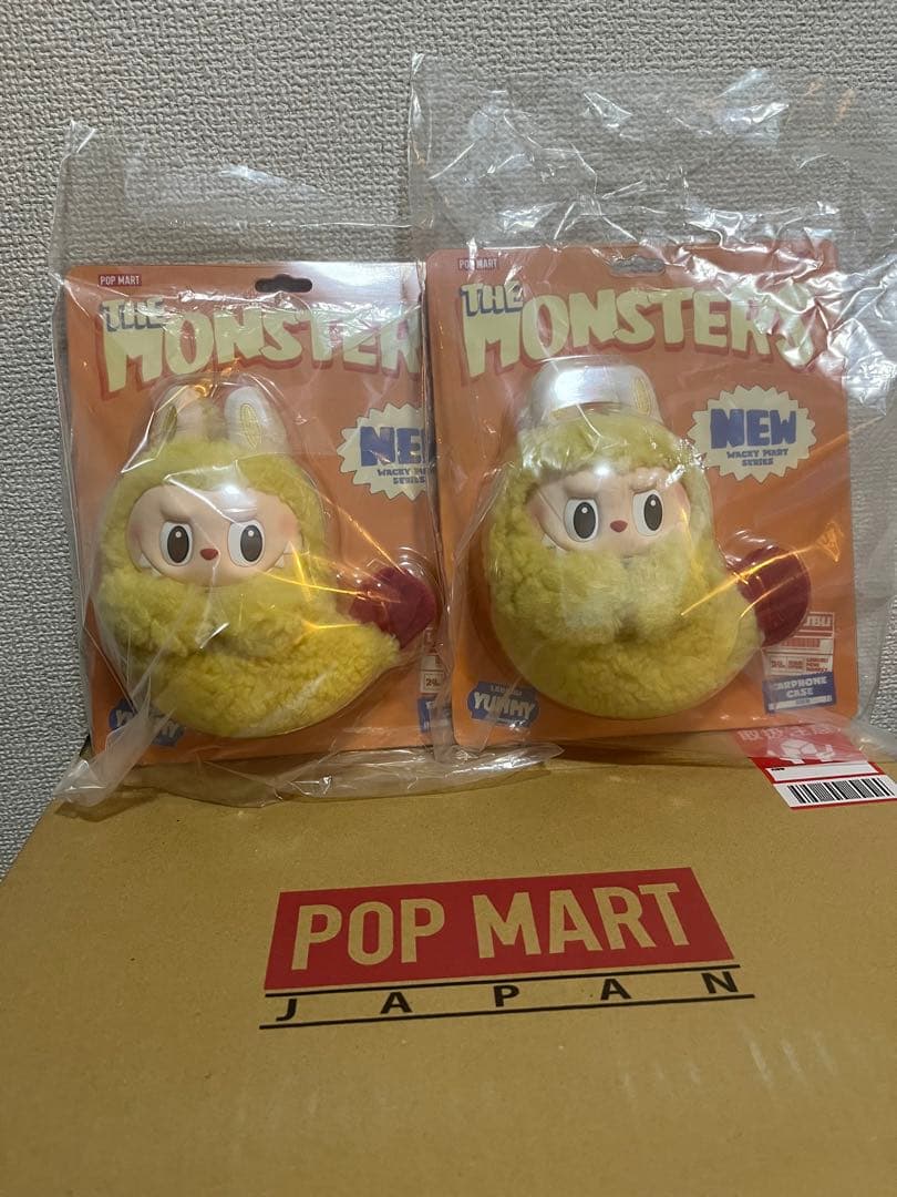 正規品 POPMART LABUBU イヤホンケース ラブブ エビフライ 2個