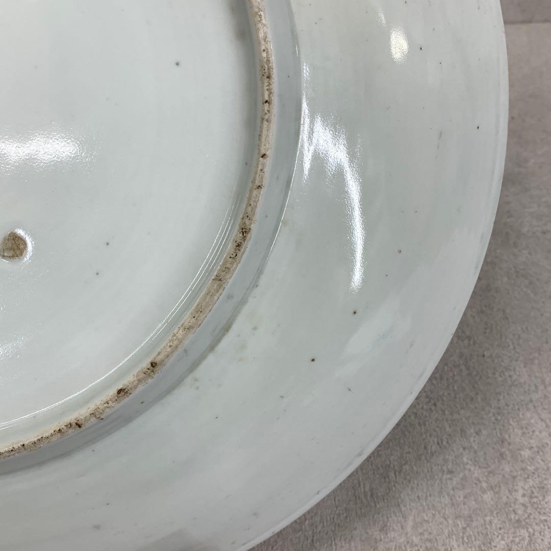 直径40cm ! 大皿 松に鶴 縁起 アンティーク 昭和レトロ 伊万里⑧