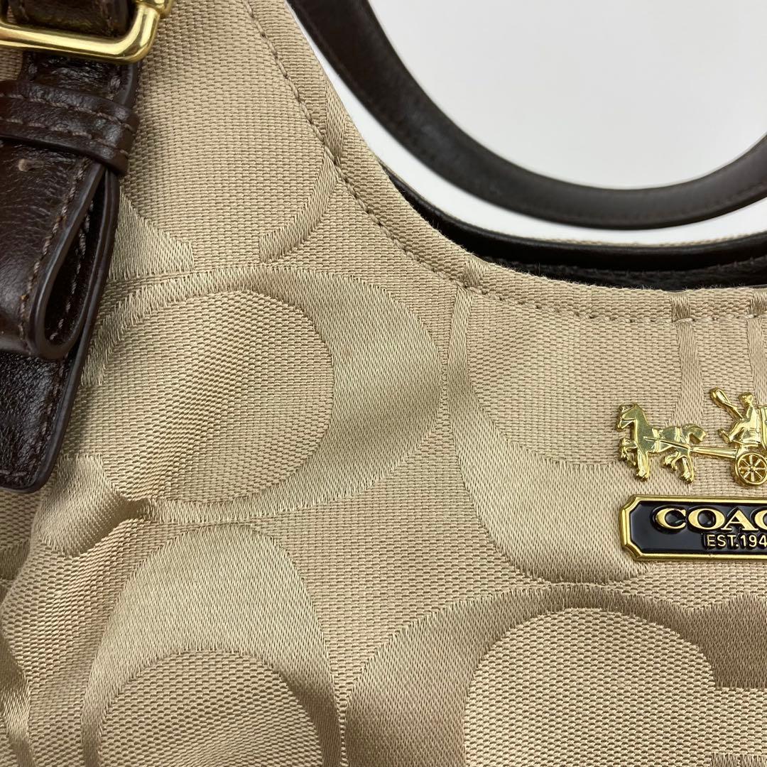 COACH コーチ シグネチャー 18762 ハンドバッグ 肩掛け 美品