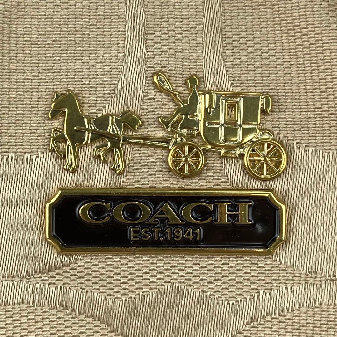COACH コーチ シグネチャー 18762 ハンドバッグ 肩掛け 美品