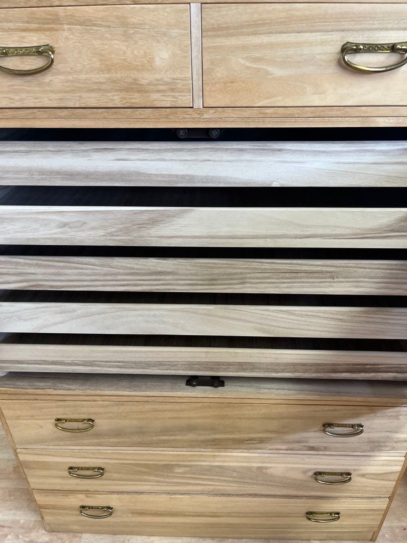 【美品】和箪笥　天然木　桐箪笥　アンティークヴィンテージ　古家具　古民家　古民具