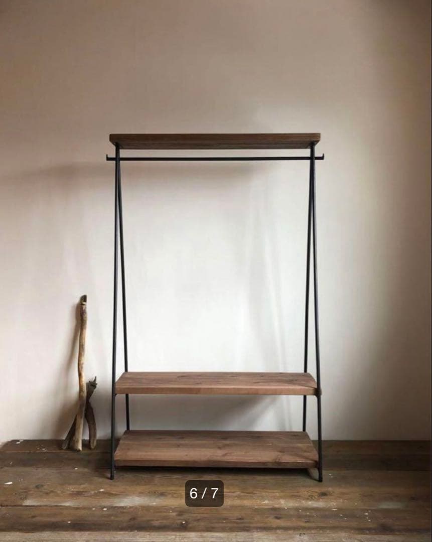 L*)様 貴重　数量限定価格　特別価格　特大　ハンガーラック　古材　収納ディスプ