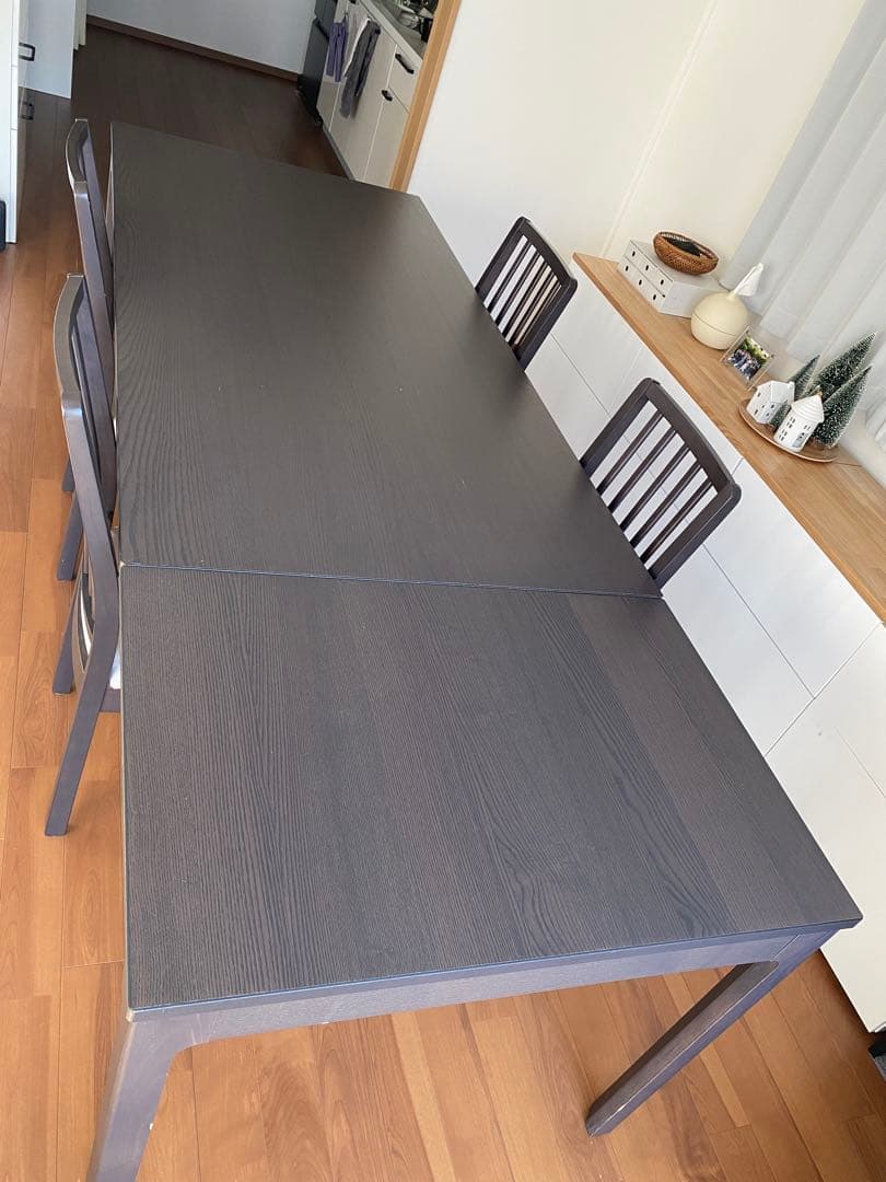 【京都市引き取りのみ】IKEA ダイニングテーブル&チェア　エーケダーレン